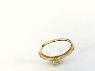 anillo oro 18k con piedra con circonita
