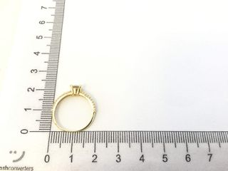 anillo oro 18k con piedra con circonita