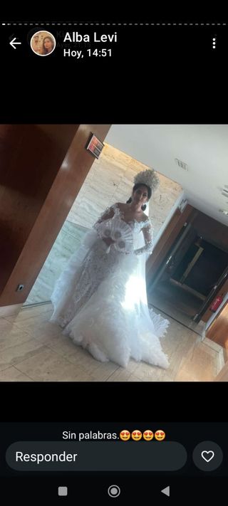 Vestido de Novia Espectacular blaco roto 