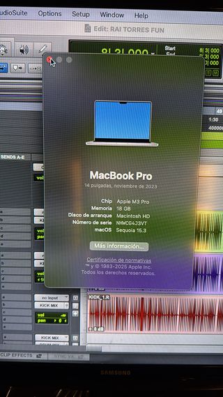 MacBook Pro 14 M3 Pro 18GB RAM 512GB SSD