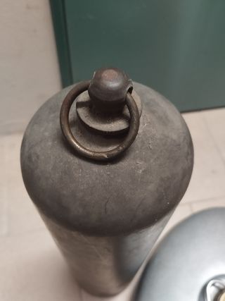 Scaldaletto in ottone da bossolo