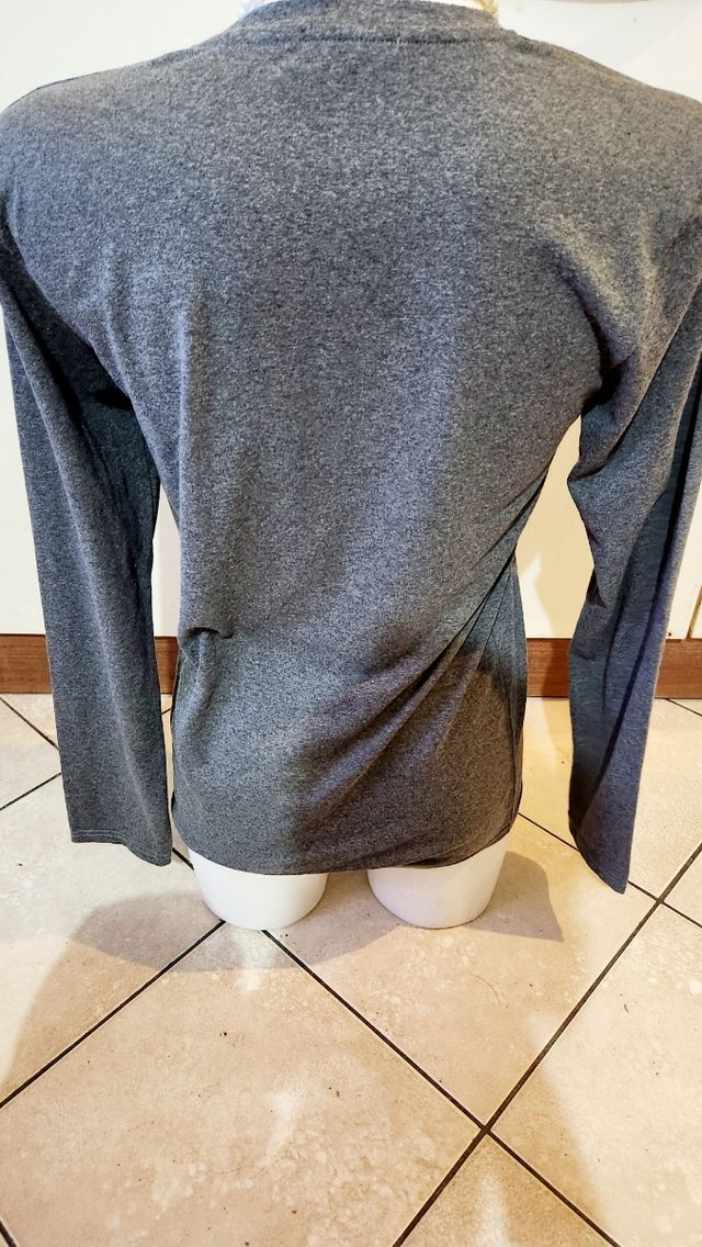 T-shirt Ray-Ban donna manica lunga grigia