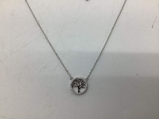 cadena plata 925mm con piedra con circonita 19 3.5cm