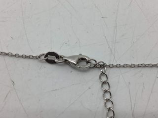 cadena plata 925mm con piedra con circonita 19 3.5cm