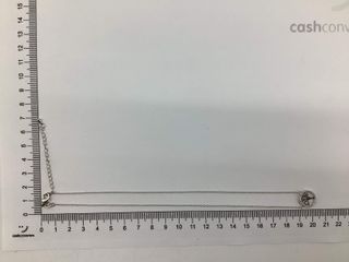 cadena plata 925mm con piedra con circonita 19 3.5cm