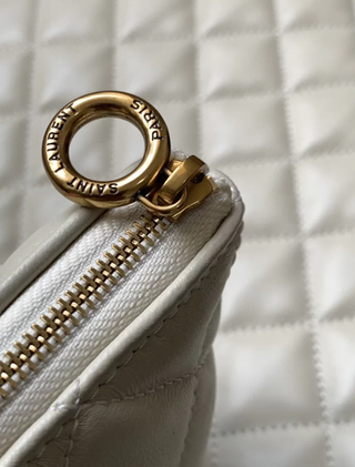 Bolso Tote YSL Blanco Acolchado