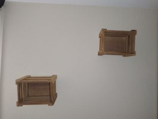 Cajas decorativas de madera (2 unidades)