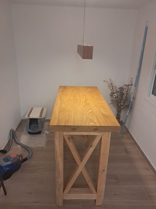 Isla de cocina de madera