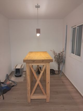 Isla de cocina de madera