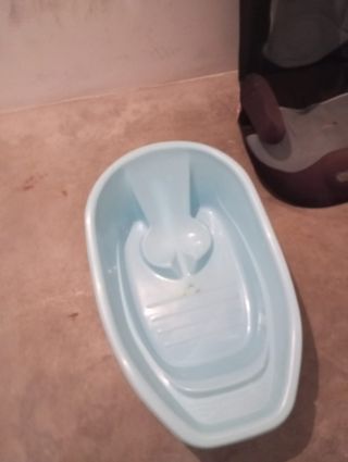 Bañera bebé azul