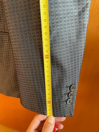 Giacca uomo seta blu/grigio