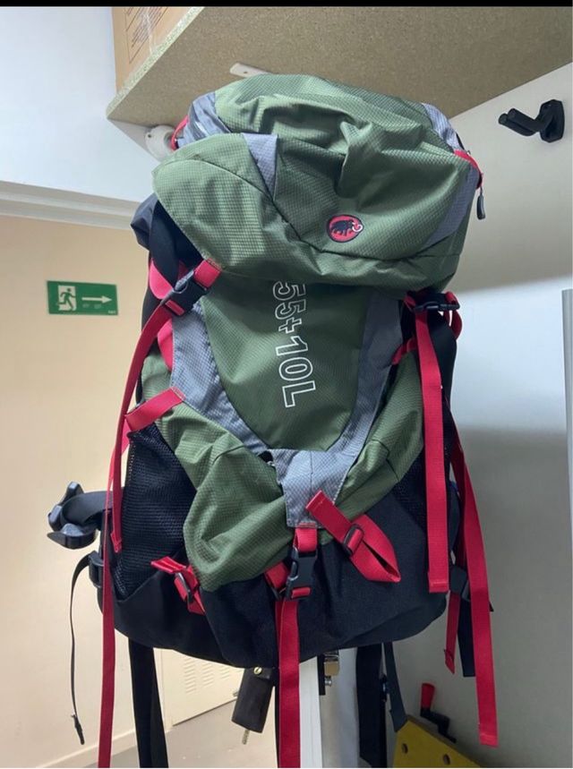 Mochila 55+10L Verde