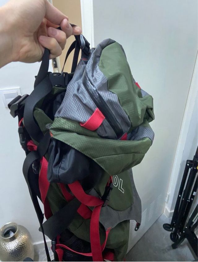 Mochila 55+10L Verde