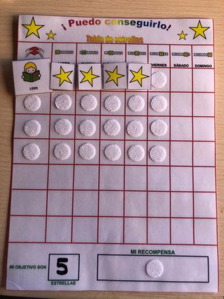 Reforzador de conductas y hábitos en pictogramas