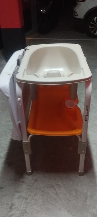 Bañera cambiador plegable