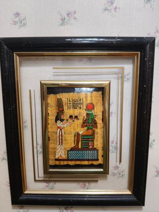 Cuadro Antiguo Egipcio Papel Papiro