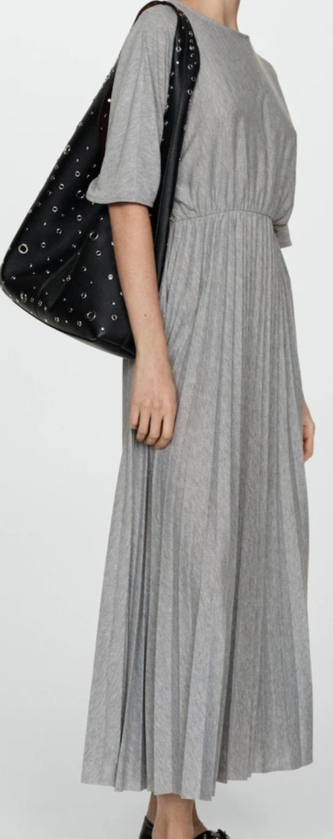 Vestido gris Mango talla L