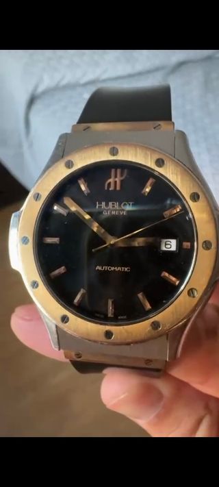 Reloj Hublot Geneve Negro y Dorado Oro rosa 