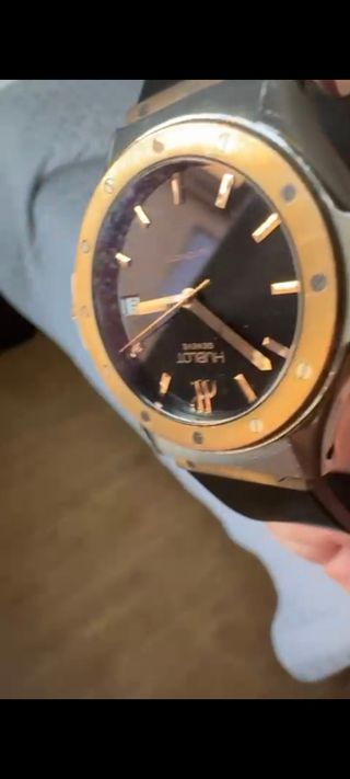 Reloj Hublot Geneve Negro y Dorado Oro rosa 
