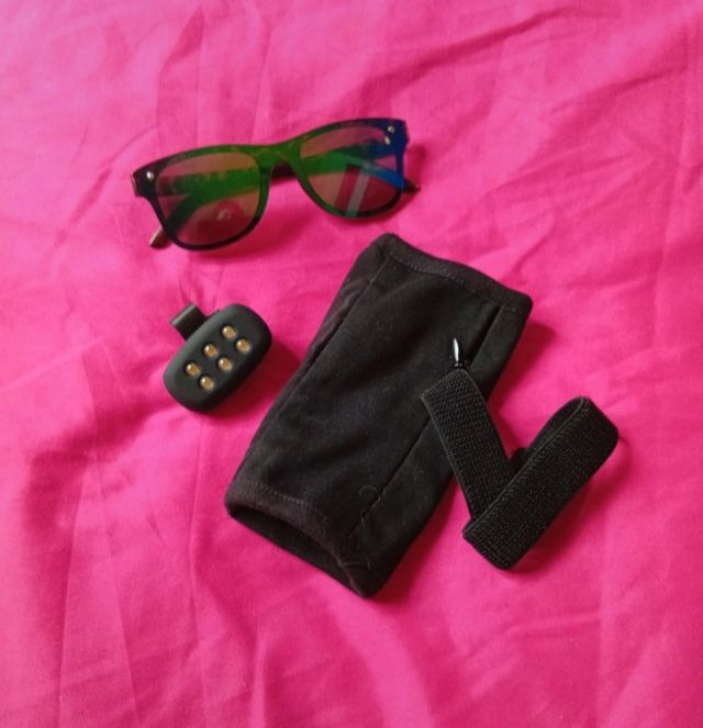 Occhiali, polsino da jogging  luce meccanica a LED