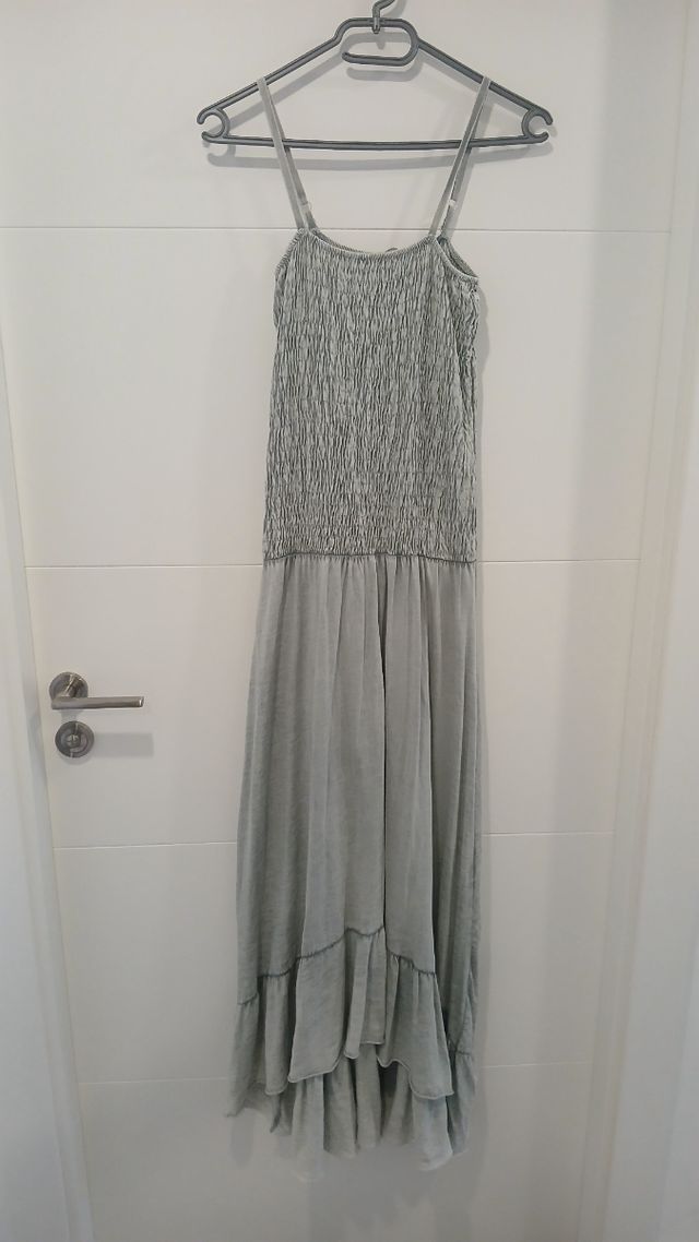 Vestido de algodón Gris