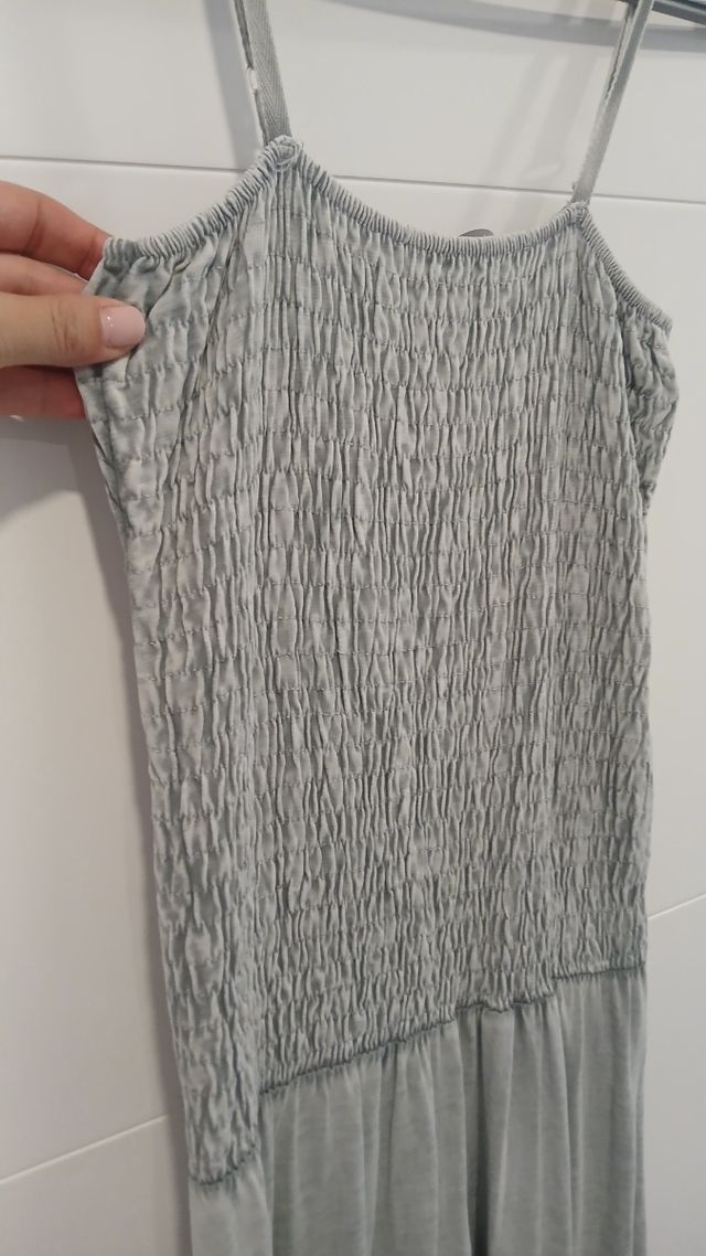 Vestido de algodón Gris