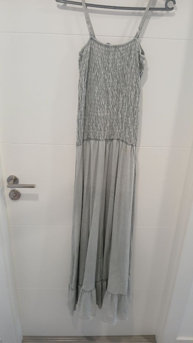 Vestido de algodón Gris