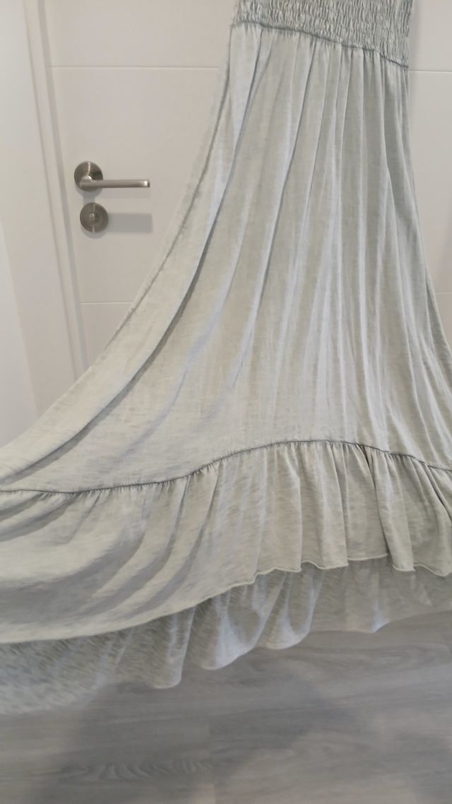 Vestido de algodón Gris