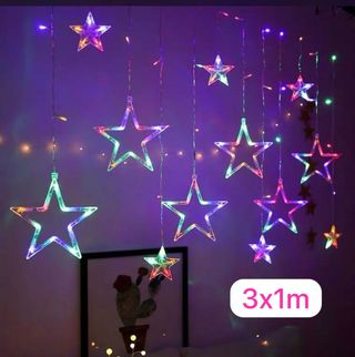 Catena luminosa stelle multicolor