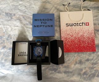 Swatch Omega Mission to Neptune Blu