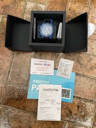 Swatch Omega Mission to Neptune Blu