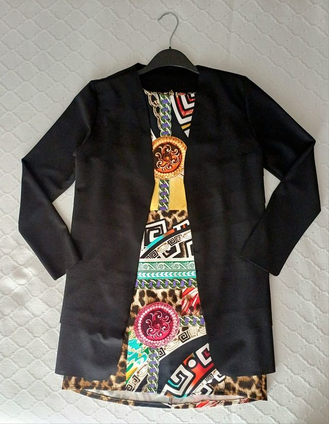 Spolverino copriabito nero