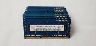 Lote de 25 memorias ddr3 para portatil.