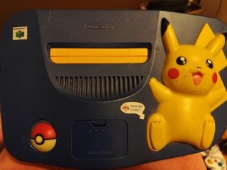 Nintendo 64 Pikachu + mando Pokéball+Banjo-Kazooie