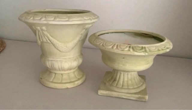 Juego de 2 velas griegas verdes