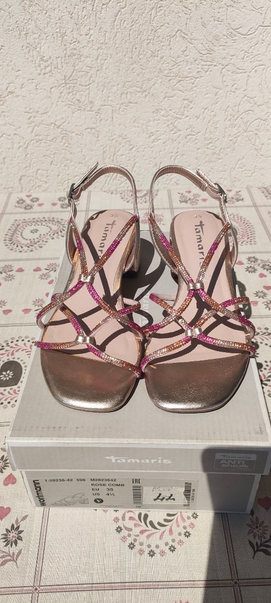 Sandali Tamaris donna oro/rosa tg. 35