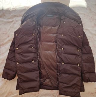Chaqueta plumífero Purificación García marrón