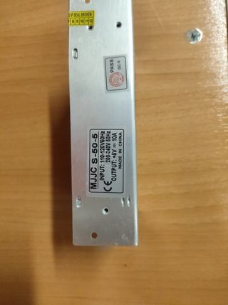 Fuente de Alimentación MJJC S-50-5 5V 10A