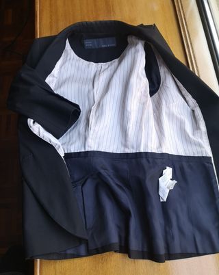Chaqueta Zara Mujer Negra Talla M