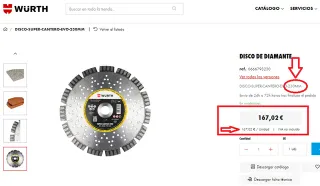 Discos de diamante Wurth Ø230