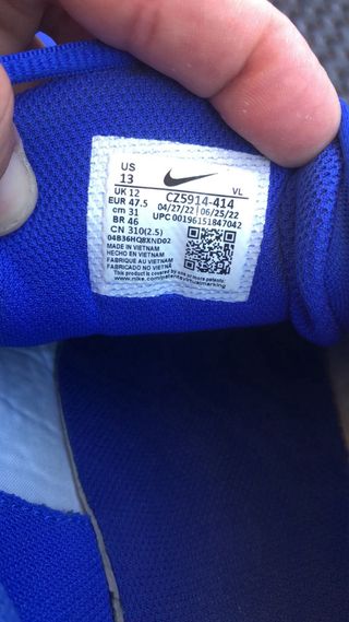 Zapatillas de béisbol Nike azules