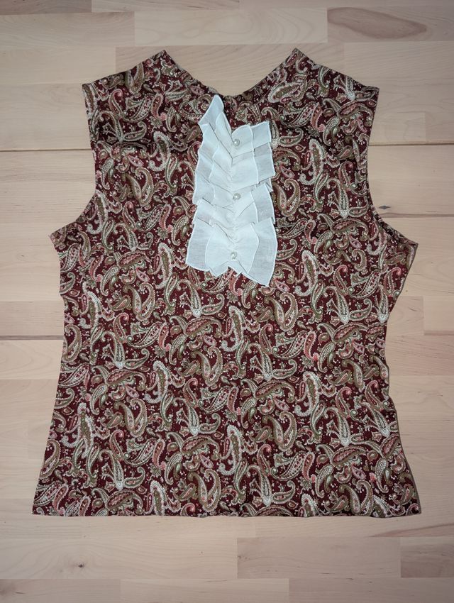 Vestido vintage estampado paisley