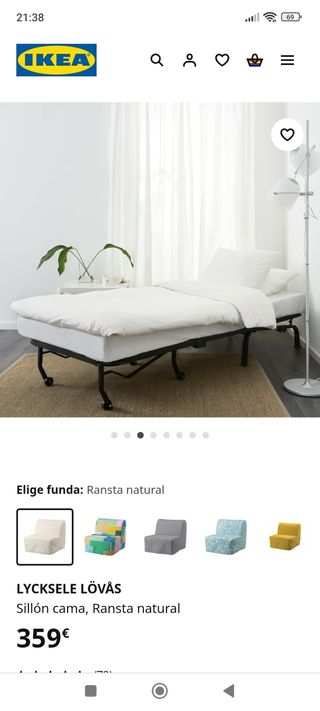 Sillón cama individual Ikea