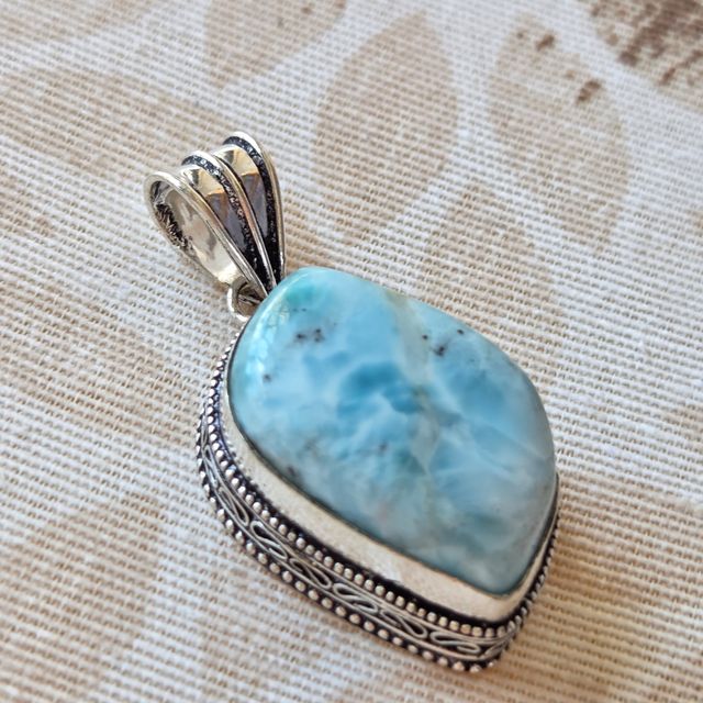 Colgante Plata 925 con Larimar Azul