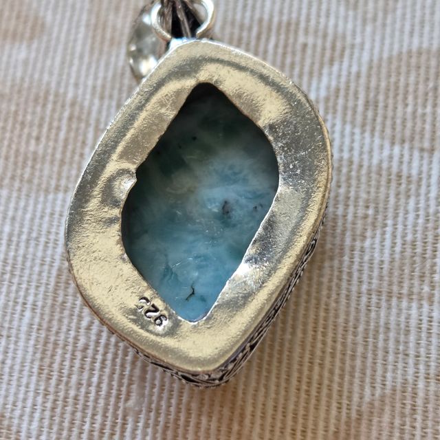 Colgante Plata 925 con Larimar Azul