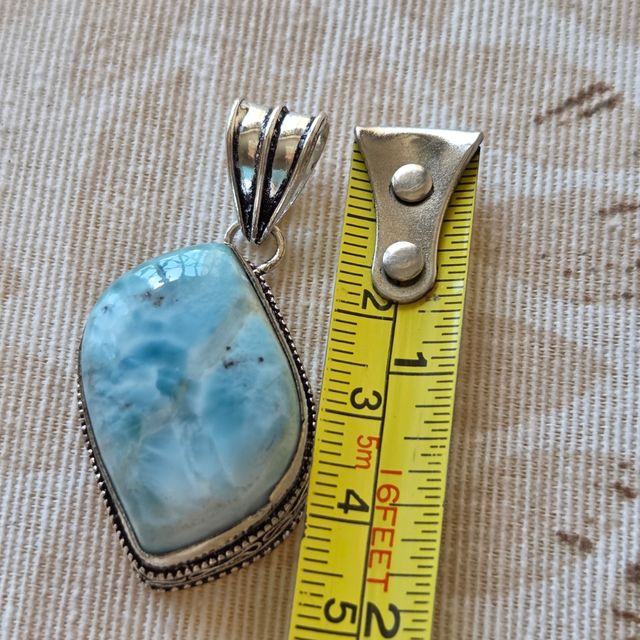 Colgante Plata 925 con Larimar Azul