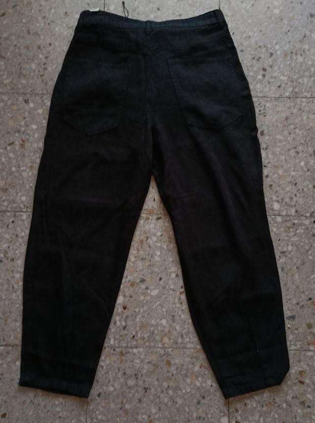 Pantalón Zara - 100 % Lyocell Negro Talla M