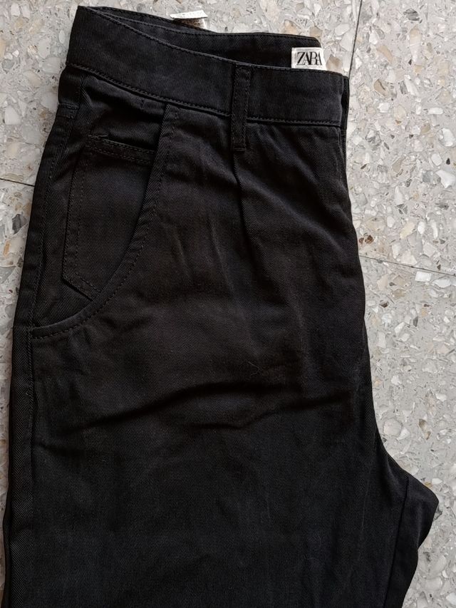 Pantalón Zara - 100 % Lyocell Negro Talla M