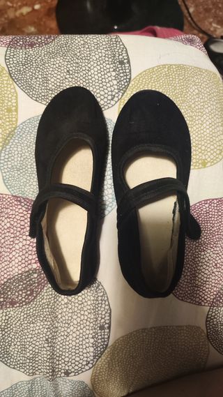 Talla 31 manoletinas de ante niña 