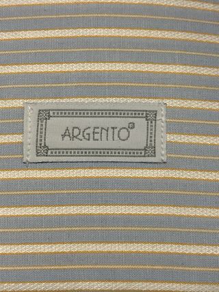 Camicia uomo Argento righe manica corta